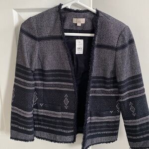 NWT Loft Collarless Jacket